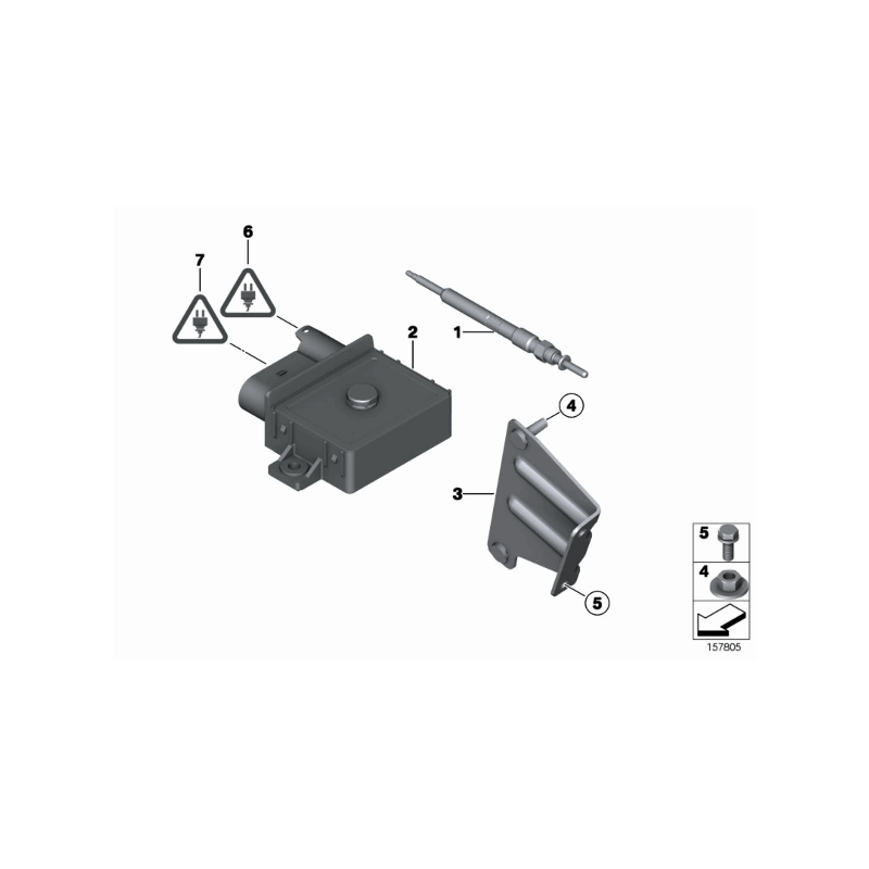 Sterownik świec żarowych BMW E60N E81 E83 E87N E84 E90 E91 E92 E93 318d 320d 316d 116d 118d 120d 123d 520d X1 X3 - 12217798000