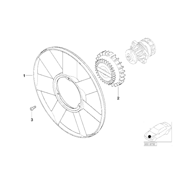Visco sprzęgło BMW E46 E39 E38 X5 318d 320d 330d 520d 525d 530d 730d - 11522249216