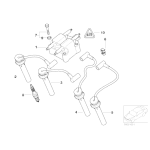 Przewód zapłonowy z wtykiem MINI R50 R52 R53 Cooper One 1,4i 1,6i W10 - 12127513033