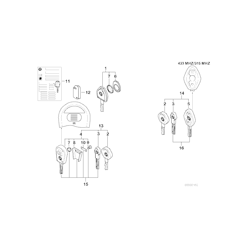Bateria do kluczyka BMW E34 E36 E38 E39 E46 E53 X5 E85 Z4 Z3 - 51218201226