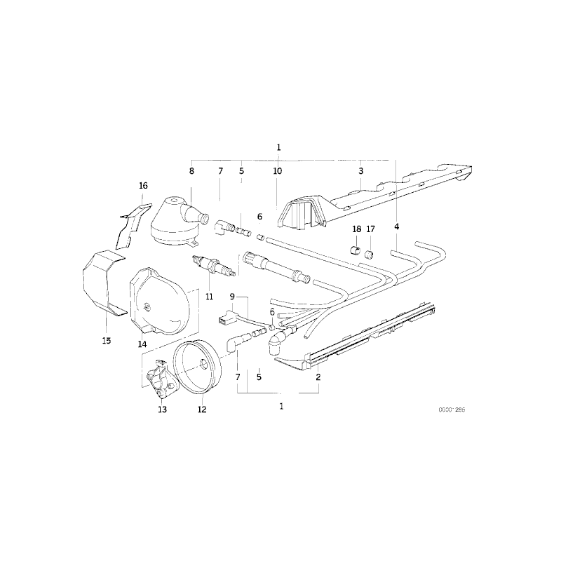 Kopułka BMW E30 E36 E34 316i 318i 518i M40 - 12111734109