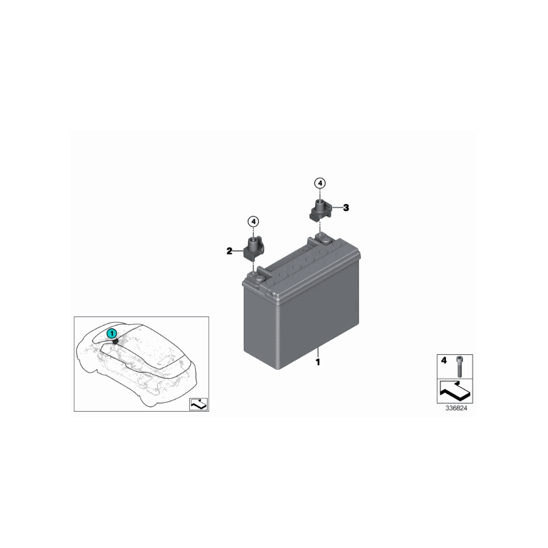 Akumulator AGM BMW I01 i3 i3s - 61219321815