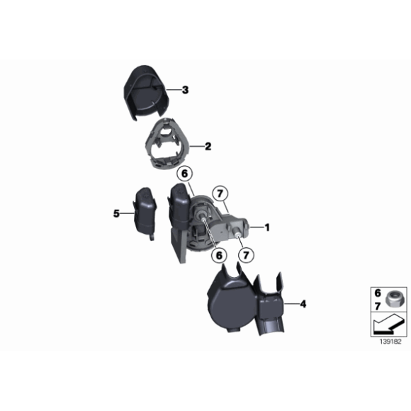 Podstawa pokrywy BMW E65 E66 E81 E84 E87 E88 E90 E91 E92 E93 - 61138387581