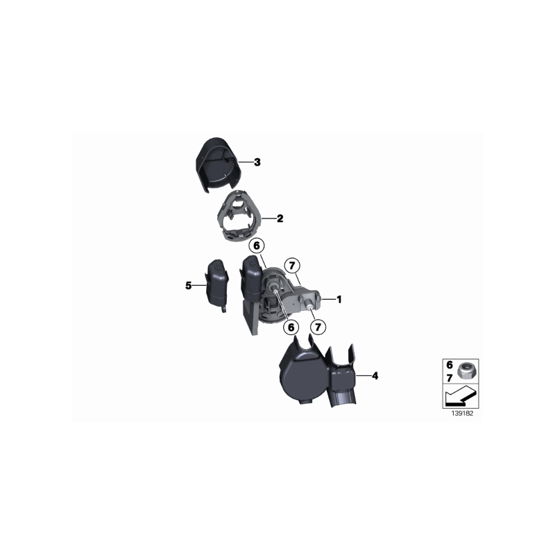 Podstawa pokrywy BMW E65 E66 E81 E84 E87 E88 E90 E91 E92 E93 - 61138387581