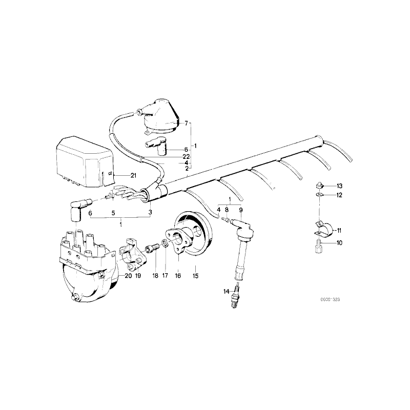 Świeca zapłonowa BMW E24 M6 M635CSi E28 M5 E30 M3 - 12129061882