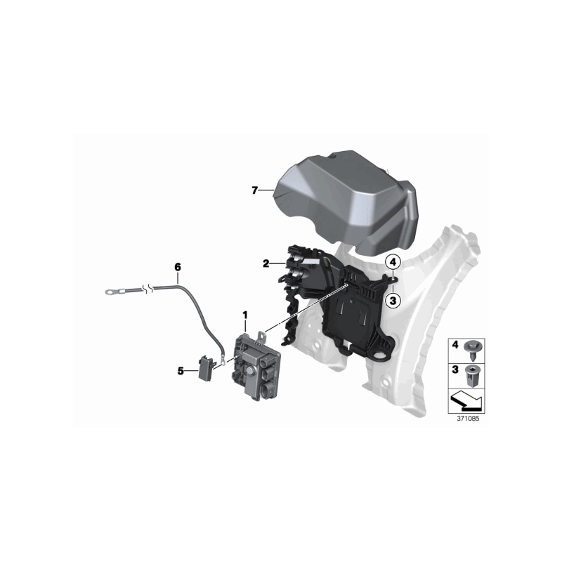 Pokrywa BMW F20 F21 F30 F31 F32 F33 F34 F36 M135 328 335 428 435 - 12528620771