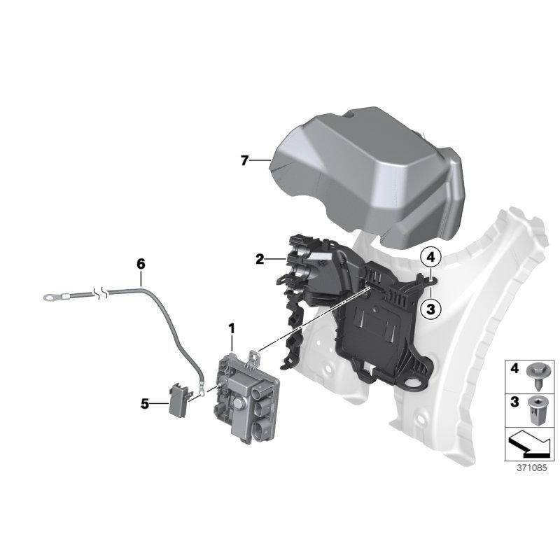 Pokrywa BMW F20 F21 F30 F31 F32 F33 F34 F36 M135 328 335 428 435 - 12528620771