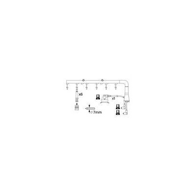 PRZEWODY WYS. NAP. BMW 3 E30 2,0 82-