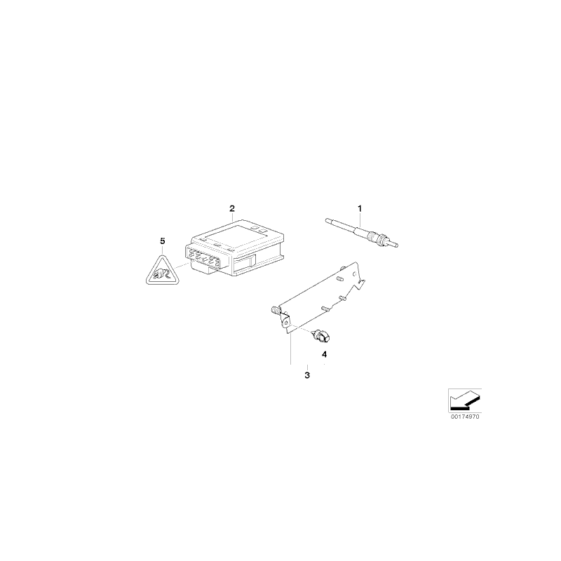 Sterownik świec żarowych BMW E70 E90 F01 F07 F10 F11 530d 535d 525d 730d 740d 325d 330d 35dX 40dX - 12217800156