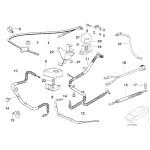 Podstawa B+ klemy akumulatora BMW E38 750i 750iL - 12521702313