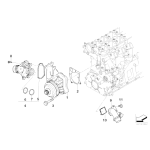 Termostat BMW E46 E87 E60 E90 - Oryginał BMW - 11517805811